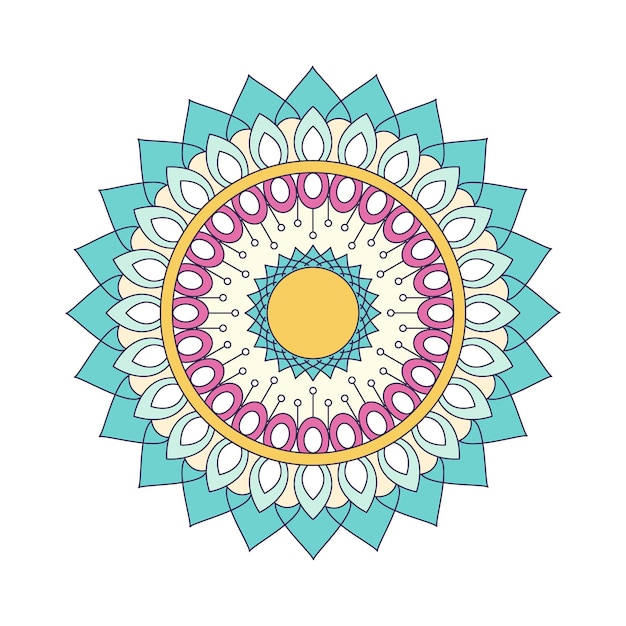 Fondo de mandala de lujo creativo