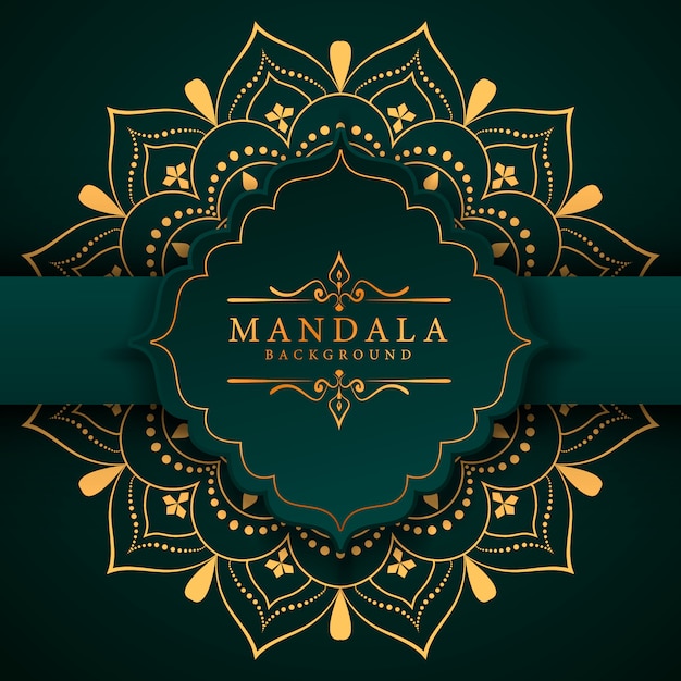 Fondo de mandala de lujo creativo