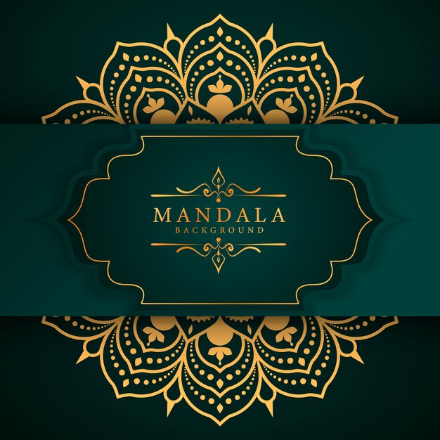 Fondo de mandala de lujo creativo