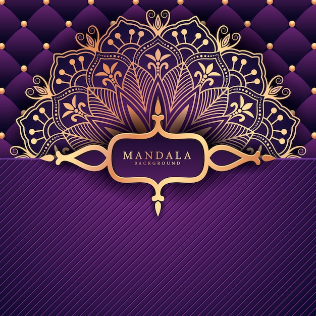 Fondo de mandala de lujo creativo