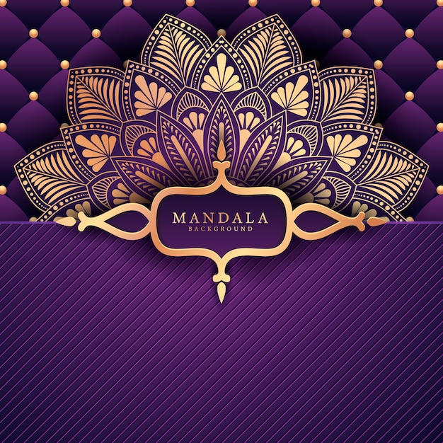 Fondo de mandala de lujo creativo