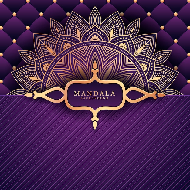 Fondo de mandala de lujo creativo