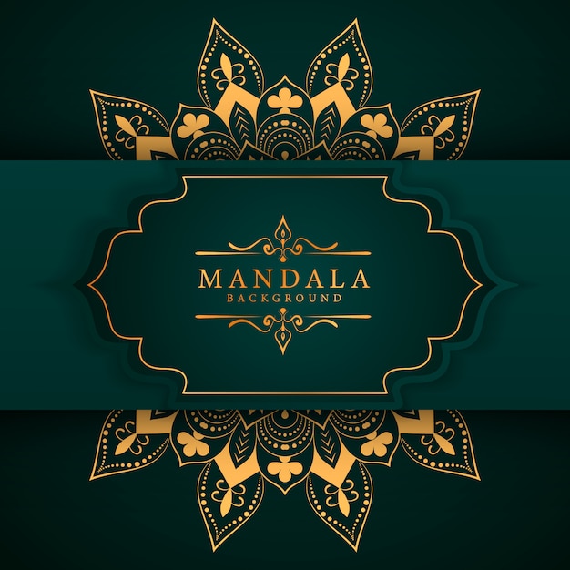 Fondo de mandala de lujo creativo