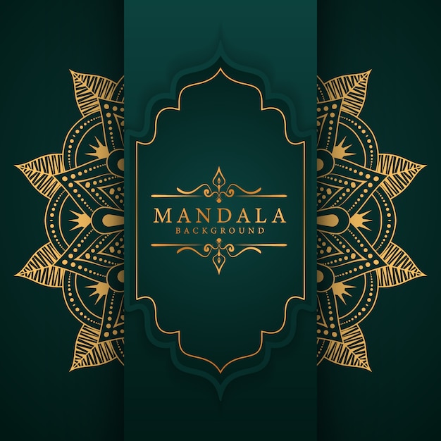 Fondo de mandala de lujo creativo