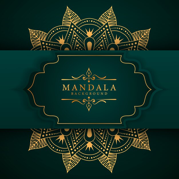 Fondo de mandala de lujo creativo