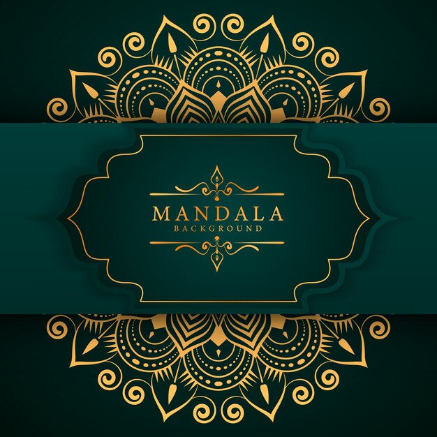 Fondo de mandala de lujo creativo