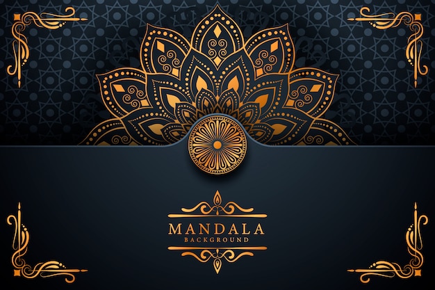 Fondo de mandala de lujo creativo