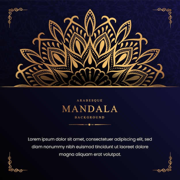 Fondo de mandala de lujo creativo