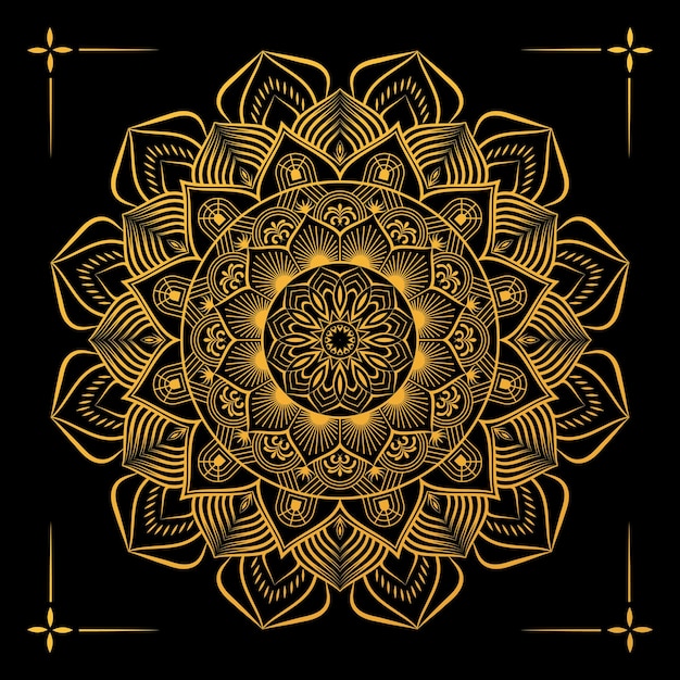 Fondo de mandala de lujo creativo