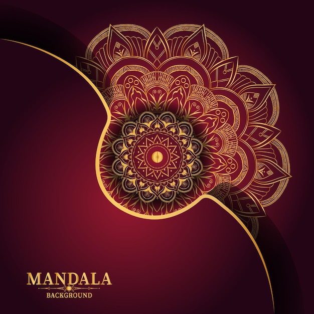 Fondo de mandala de lujo creativo