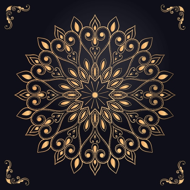 Fondo de mandala de lujo creativo