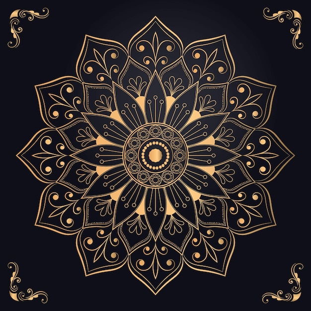 Fondo de mandala de lujo creativo