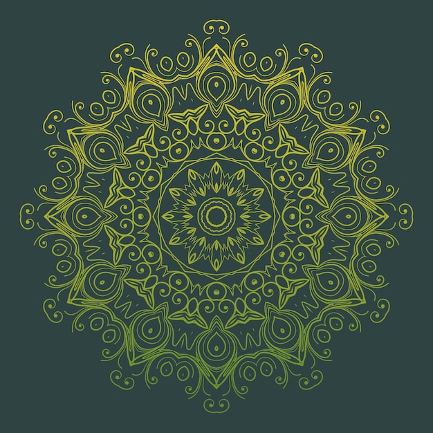 Fondo de mandala de lujo con decoración arabesca dorada estilo árabe islámico oriental