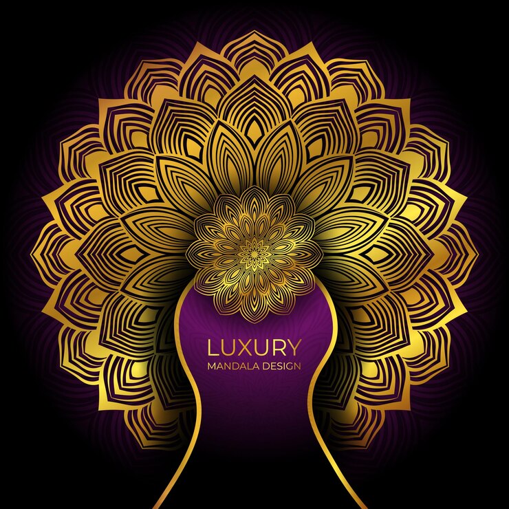 Fondo de mandala de lujo con estilo árabe islámico oriental