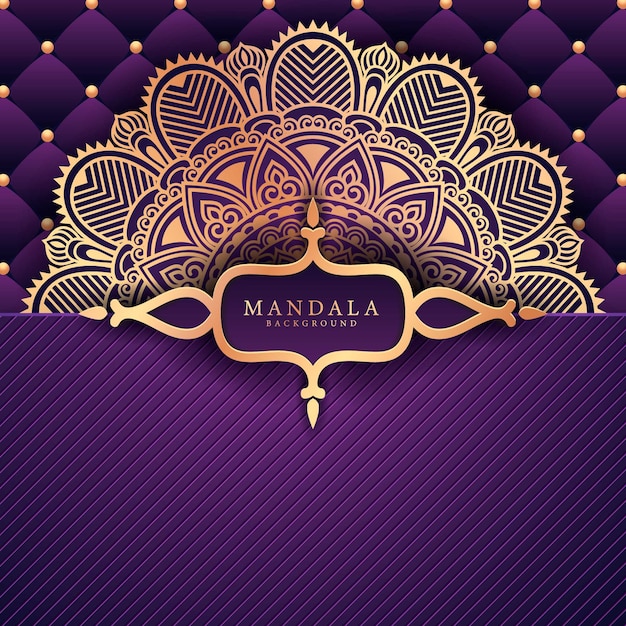 Fondo de mandala de lujo estilo árabe oriental