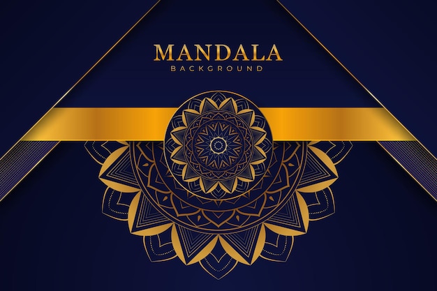 Fondo de mandala de lujo con estilo