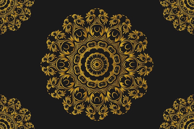 Fondo de mandala de lujo Ilustración de fondo de mandala