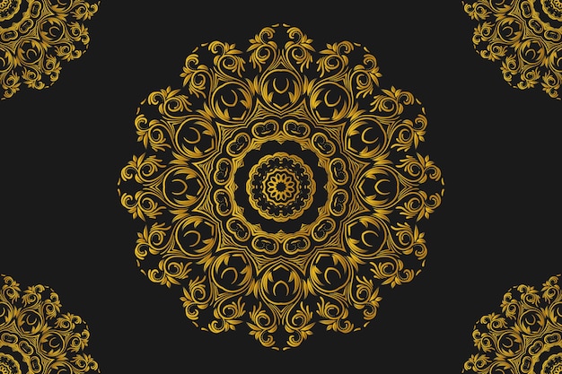 Fondo de mandala de lujo Ilustración de fondo de mandala