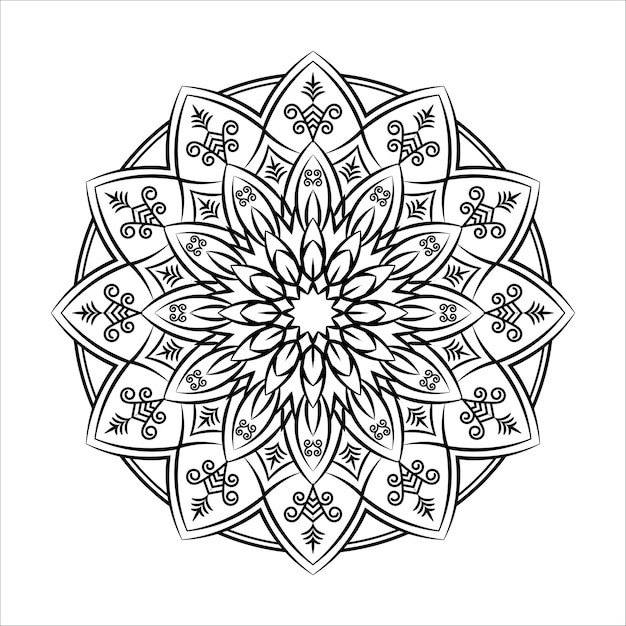 Fondo de mandala de lujo. Mandala decorativa para imprimir.