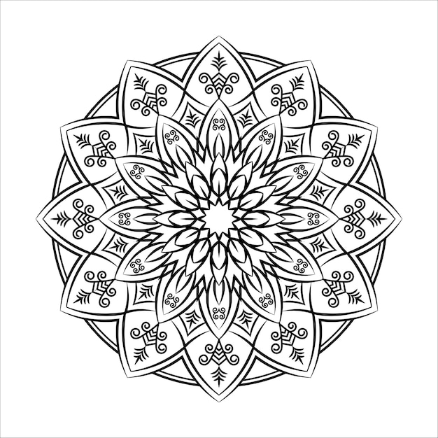 Fondo de mandala de lujo. Mandala decorativa para imprimir.