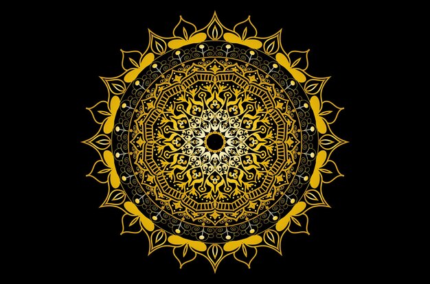 Fondo de mandala de lujo moderno vector libre