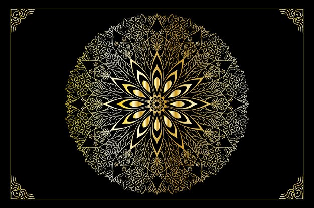 Fondo de mandala de lujo moderno vector libre