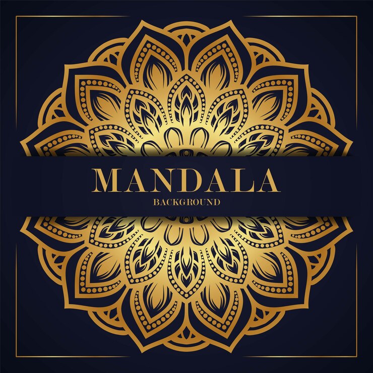 Vector fondo de mandala de lujo de ornamento