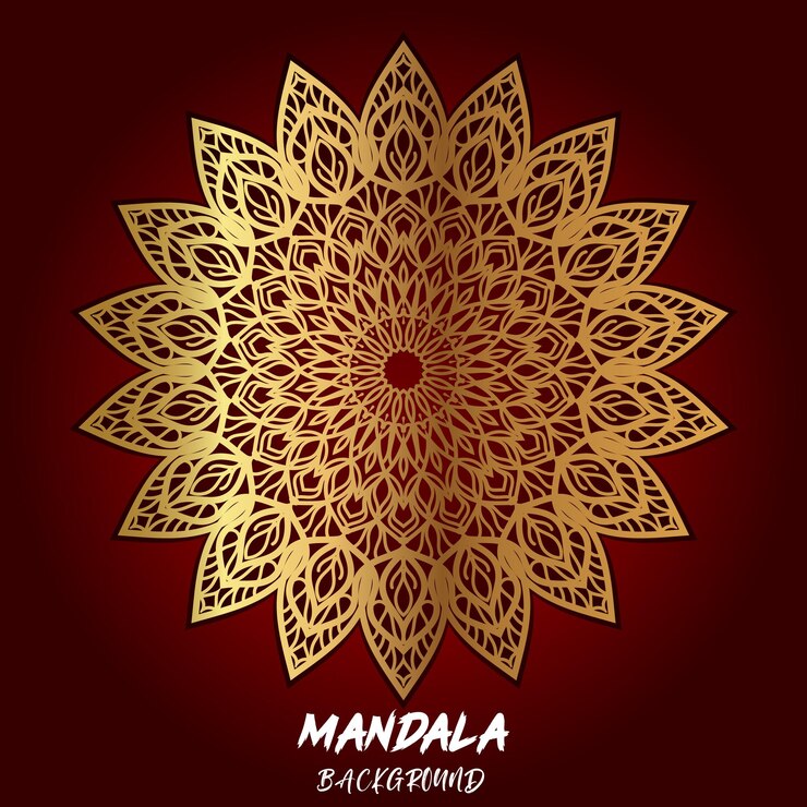 Fondo de mandala de lujo con patrón arabesco dorado estilo árabe islámico este. mandala decorativo