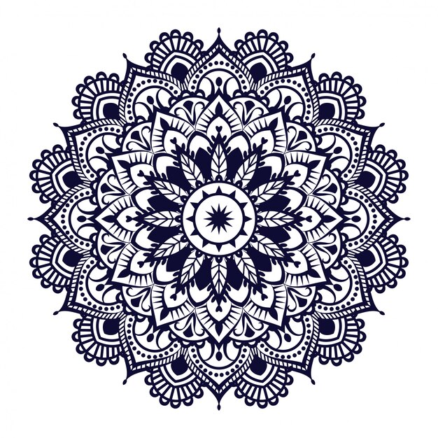 Fondo de mandala de lujo con patrón arabesco dorado estilo árabe islámico oriental