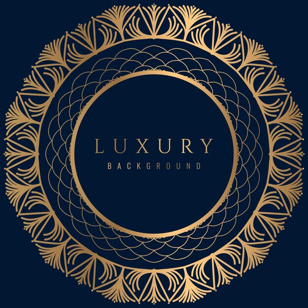 Fondo de mandala de lujo con patrón arabesco dorado mandala decorativo de estilo oriental