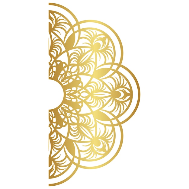 Fondo de mandala de lujo con patrón arabesco