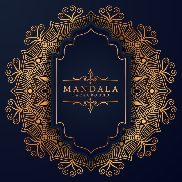 Fondo de mandala de lujo ramadan kareem