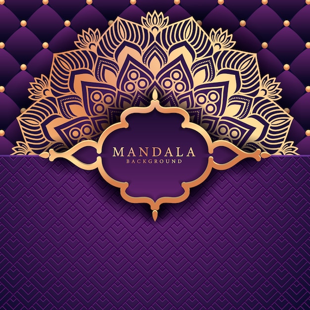 Fondo de mandala de lujo ramadan kareem