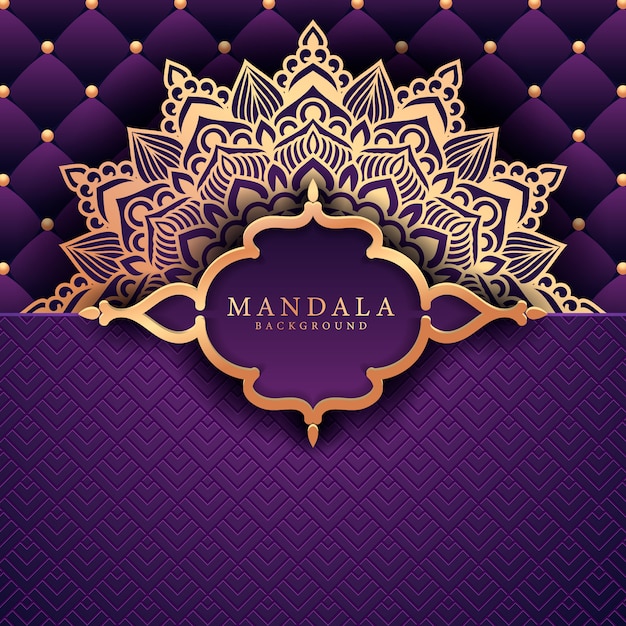 Fondo de mandala de lujo ramadan kareem