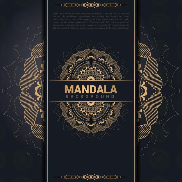 Fondo de mandala de lujo vector gratuito