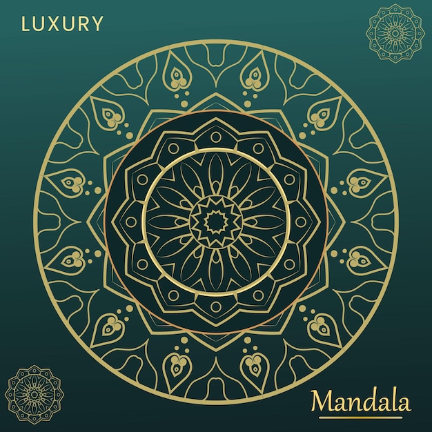 Fondo de mandala de lujo de vector libre