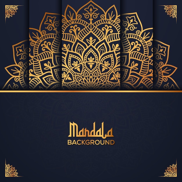 Fondo de mandala de lujo vector premium