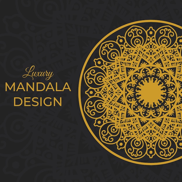 El fondo del mandala de lujo