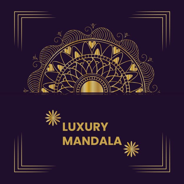 El fondo del mandala de lujo