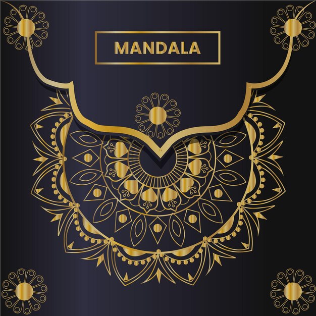 el fondo del mandala de lujo