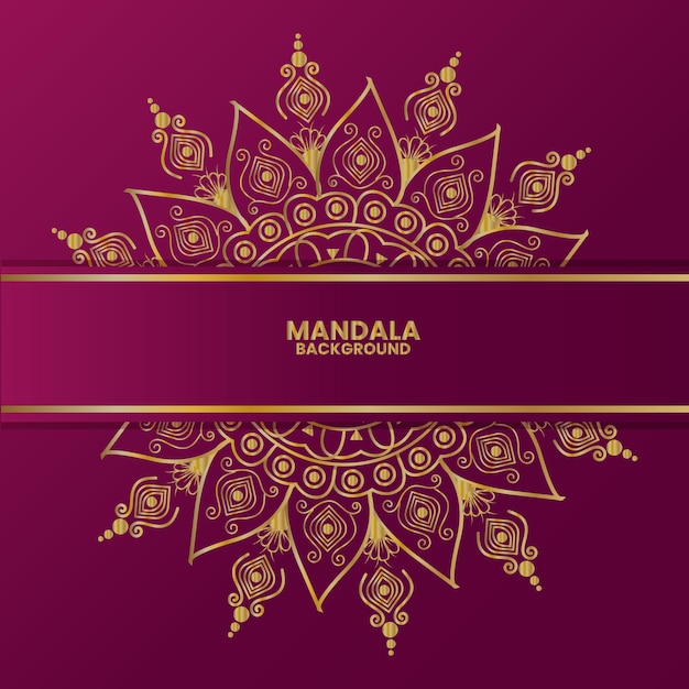 el fondo del mandala de lujo