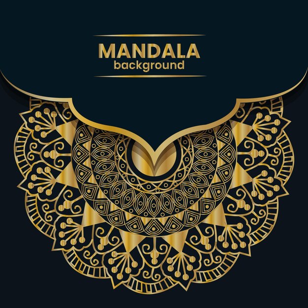 el fondo del mandala de lujo