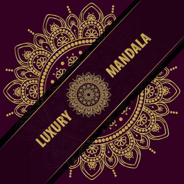 El fondo del mandala de lujo