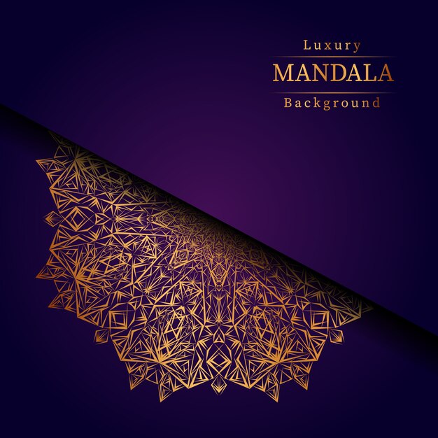 El fondo del mandala de lujo