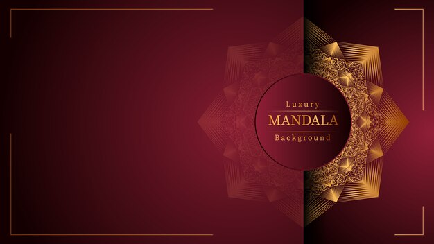 Fondo de mandala de lujo