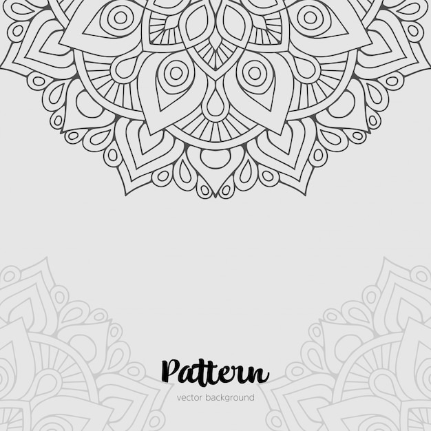 Vector fondo de mandala de lujo