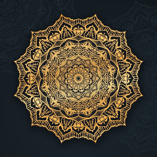 El fondo del mandala de lujo