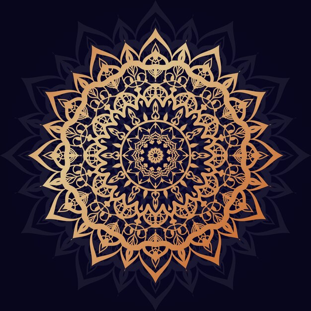 El fondo del mandala de lujo