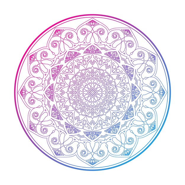 El fondo del mandala de lujo