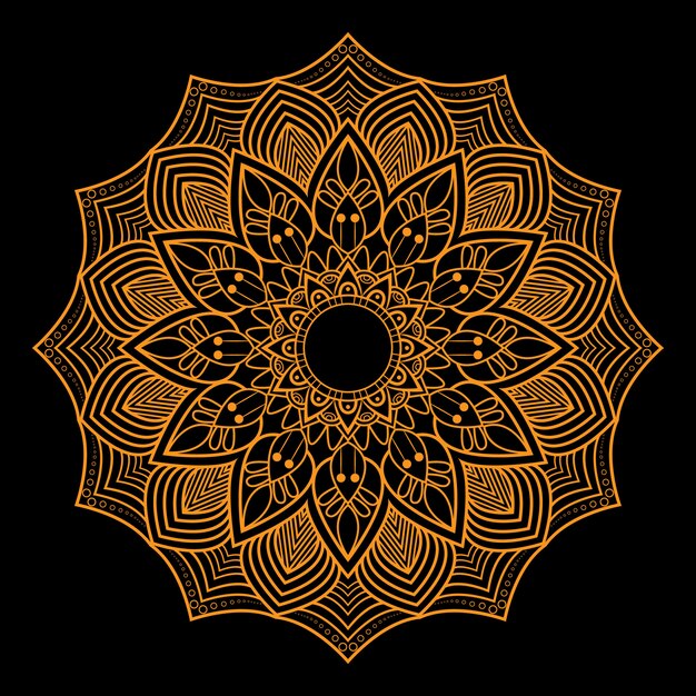 el fondo del mandala de lujo